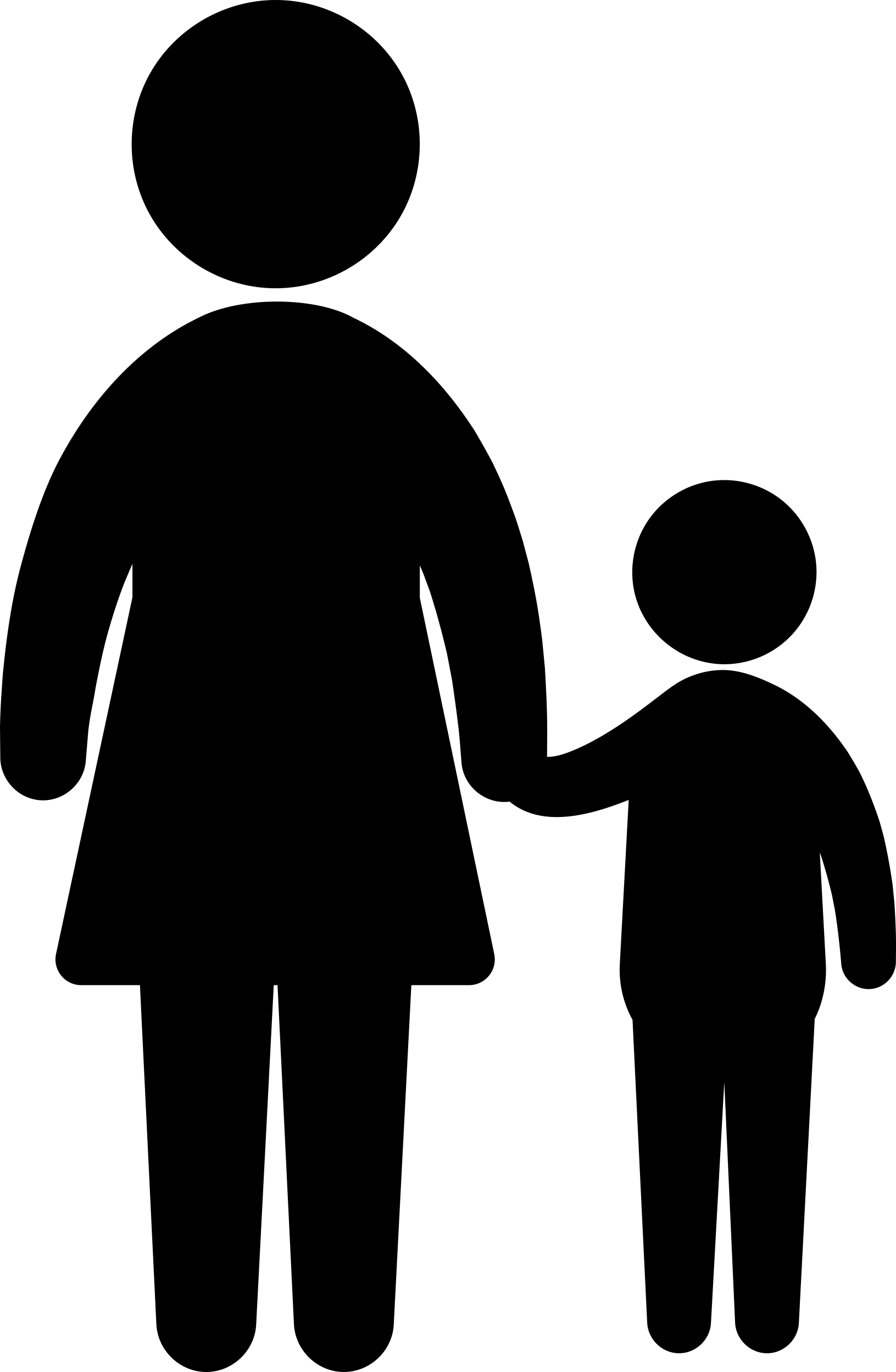 Mother With Son Silhouettes Sketch Drawing Svg Free Vectors